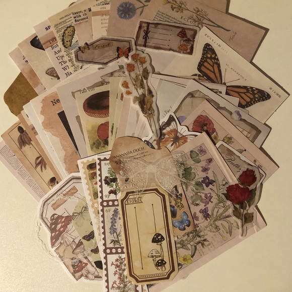 50pc+ Vintage Paper Ephemera - Perfect For Junk Journals/Scrapbooking - Picture 4 of 4